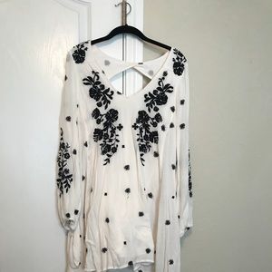 Free people embroidered Austin mini dress